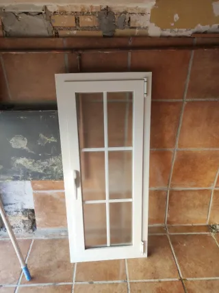 Ventana doble acristalamiento blanca