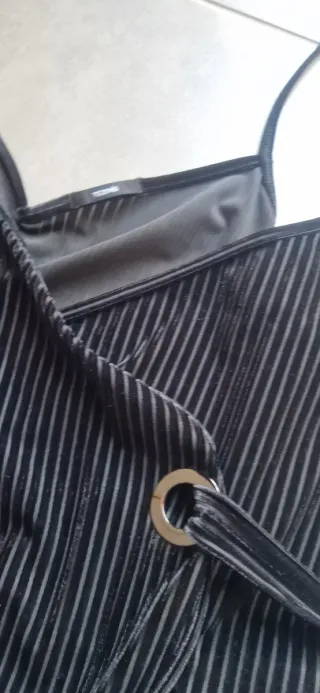 Gilet donna in velluto nero