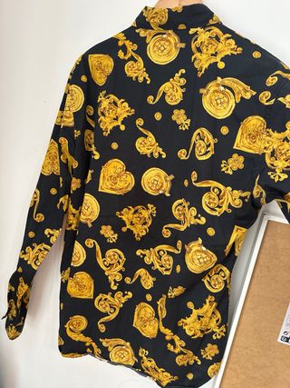 Camisa Versace Jeans Couture Negra y Dorada