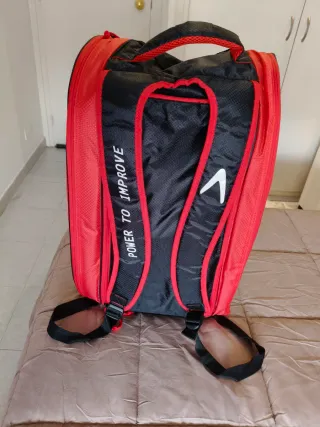 Padelero Boomerang Rojo y Negro
