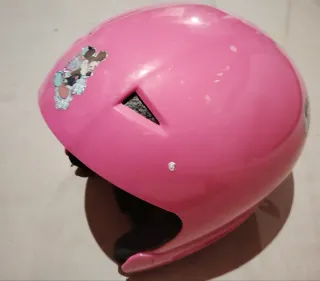 Casco de esquí infantil rosa
