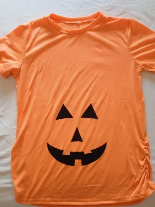 Camiseta Halloween Calabaza Premamá Talla L