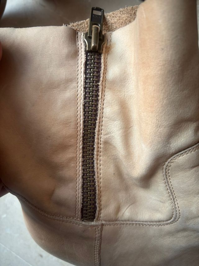 Botines piel Manfield Talla 42 Beige