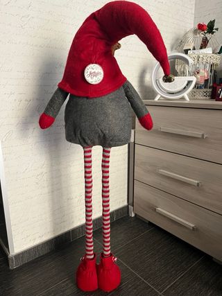 Elfo di Natale Gigante Stoffa Decorazione