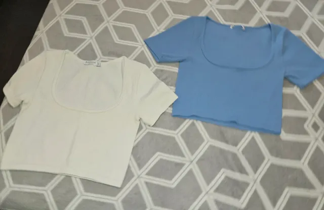 Tops Stradivarius manga corta talla S