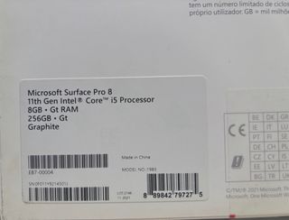 Microsoft Surface Pro 8 + Teclado + lápiz 
