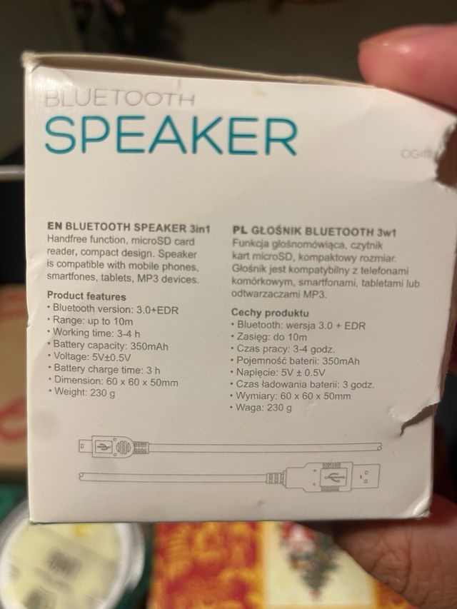 Altavoz Bluetooth Mini Omega