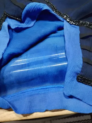 Blusa Fiesta Negra y Azul