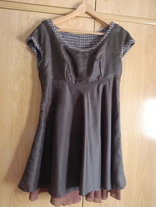 Vestido tipo Chanel y Gasa 
Talla S