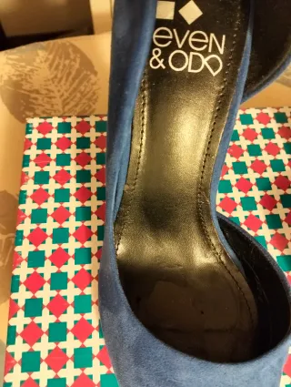 Scarpe con tacco blu Even & Odd Tg 39