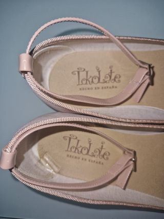 Zapatos niña Tokolate beige/rosa