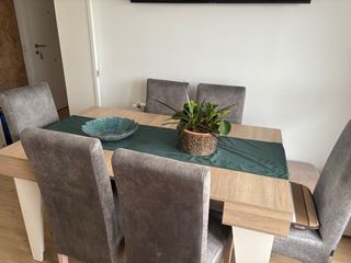 Mesa extensible de madera de diseño 
