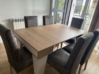 Mesa extensible de madera de diseño 