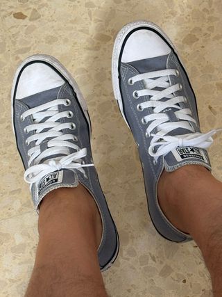 Converse grises unisex talla 43