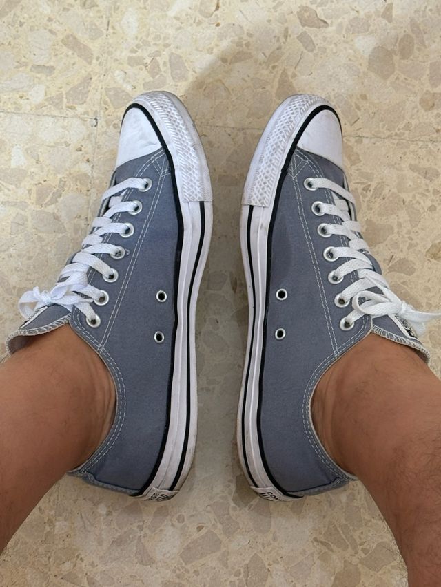 Converse grises unisex talla 43