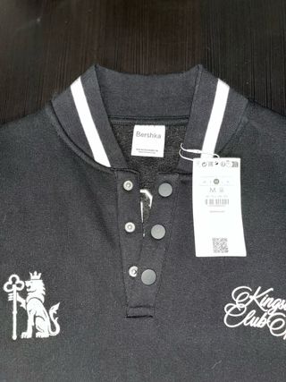 Abrigo Bershka Negro Hombre , TOTALMENTE NUEVO 