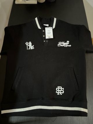 Abrigo Bershka Negro Hombre , TOTALMENTE NUEVO 