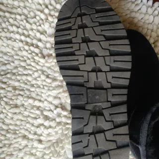 Stivaletti tipo UGG Mini Platform Neri Tg 38