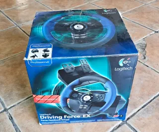 Volante Logitech Driving Force EX PS2 y PC