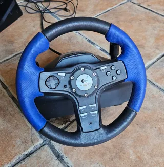 Volante Logitech Driving Force EX PS2 y PC