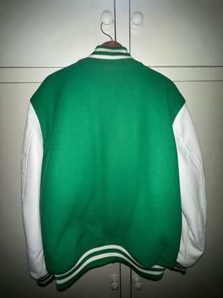 Chaqueta Bomber Verde y Blanca Talla XL