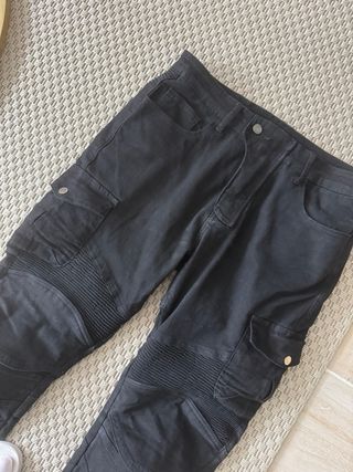Pantalones Moto CTBQiTom Hombre Negro