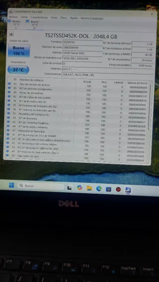 Disco SSD Transcend 2TB 100% Buen Estado  