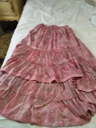 Falda larga estampada talla única