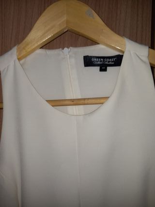 Vestido fiesta blanco Talla 40