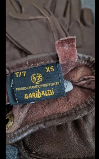 Guantes de Piel Garibaldi Marrones. Mujer. 