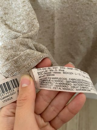 Massimo Dutti Top Beige Talla M