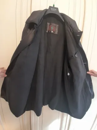 Giacca uomo vera pelle 3/4 nera