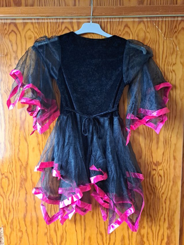 Disfraz Bruja Negro y Rosa