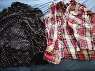 Blusas lunares y de cuadros