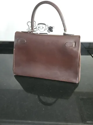 Bolso de cuero marrón vintage