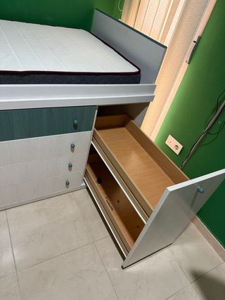 Cama nido infantil con almacenaje