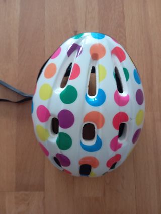 Casco bici infantil lunares