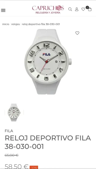 Reloj Deportivo Fila Blanco