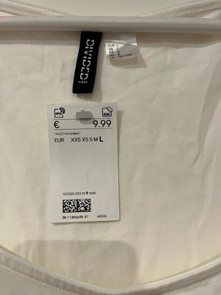 Body H&M Blanco Talla L