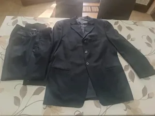 Abito uomo giacca 3 bottoni e pantalone, taglia 52