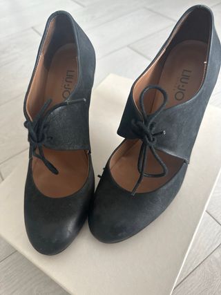 Scarpe Liu Jo tacco nero oro