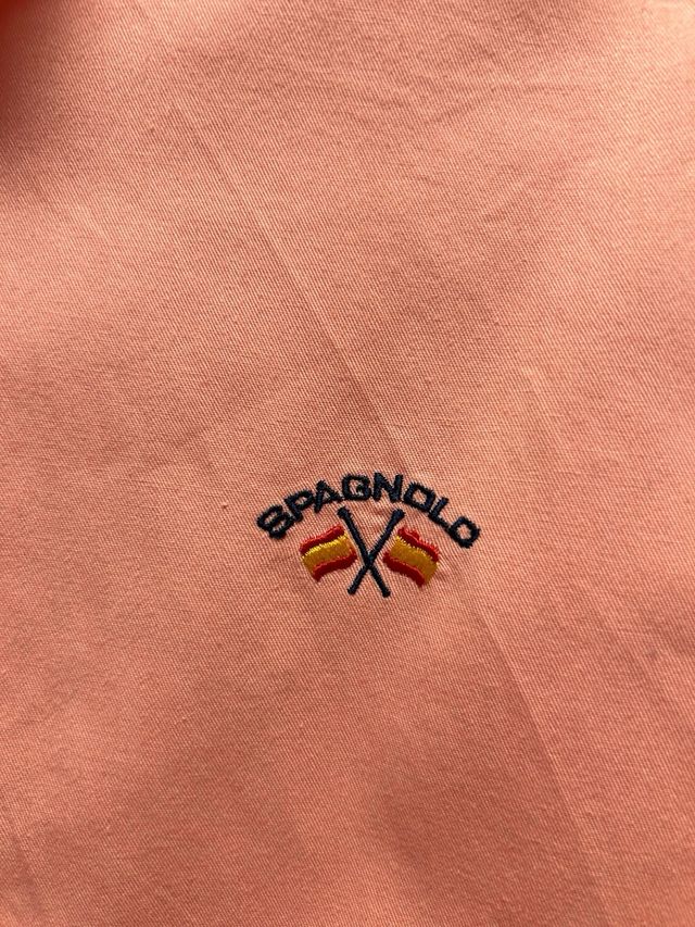 Camisa Spagnolo Salmón Talla M Hombre