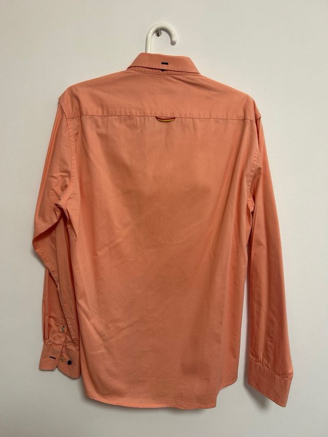 Camisa Spagnolo Salmón Talla M Hombre