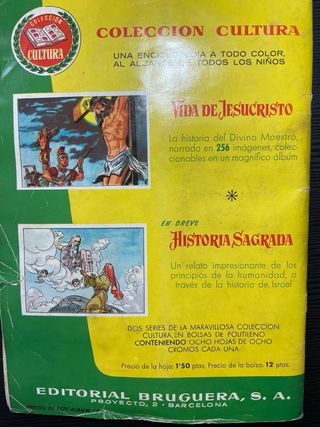 Álbum de cromos Los Diez Mandamientos