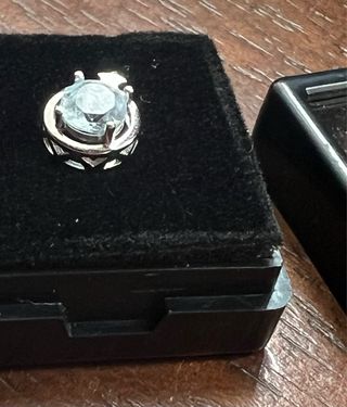 Ciondolo Argento 925 Topazio Azzurro