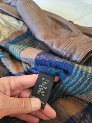 Chaqueta Aviador Cuero Vintage Alemán XXL Classic