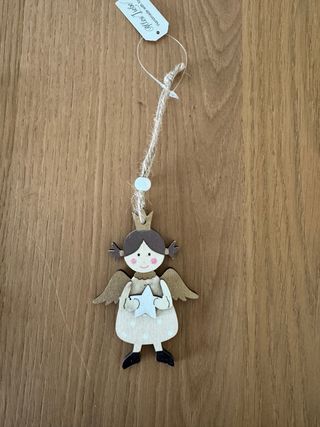 Angioletto in legno decorazione albero