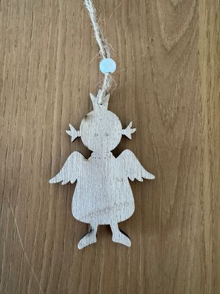 Angioletto in legno decorazione albero