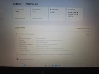 Portátil HP i7 8750H 16GB 1050GTX 1TB