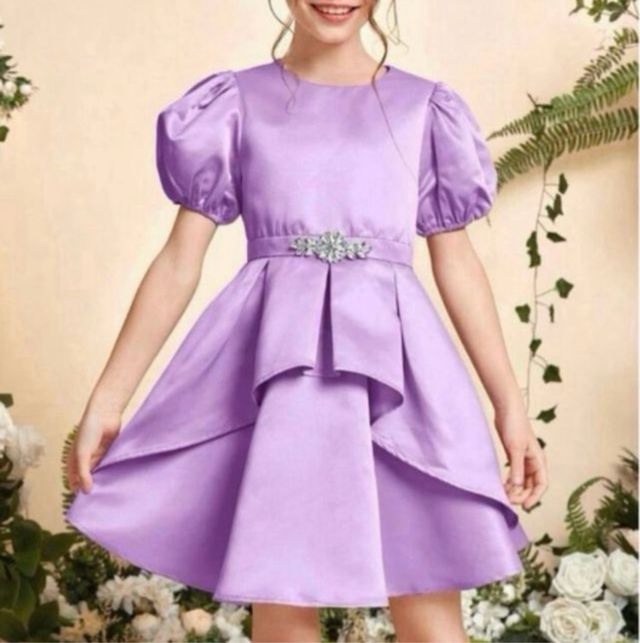 Vestido fiesta niña T12 Lila